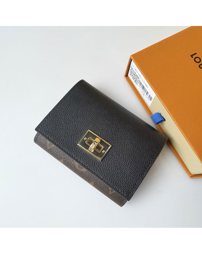ルイヴィトン 短財布 簡約混色サイフオシャレ三つ折りサイフ革製持ち運び便利