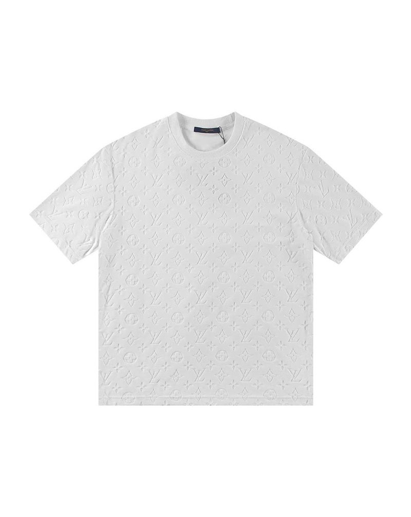 ルイヴィトン  Tシャツハンド押す型モノグラムプリント男女向けソフト半袖