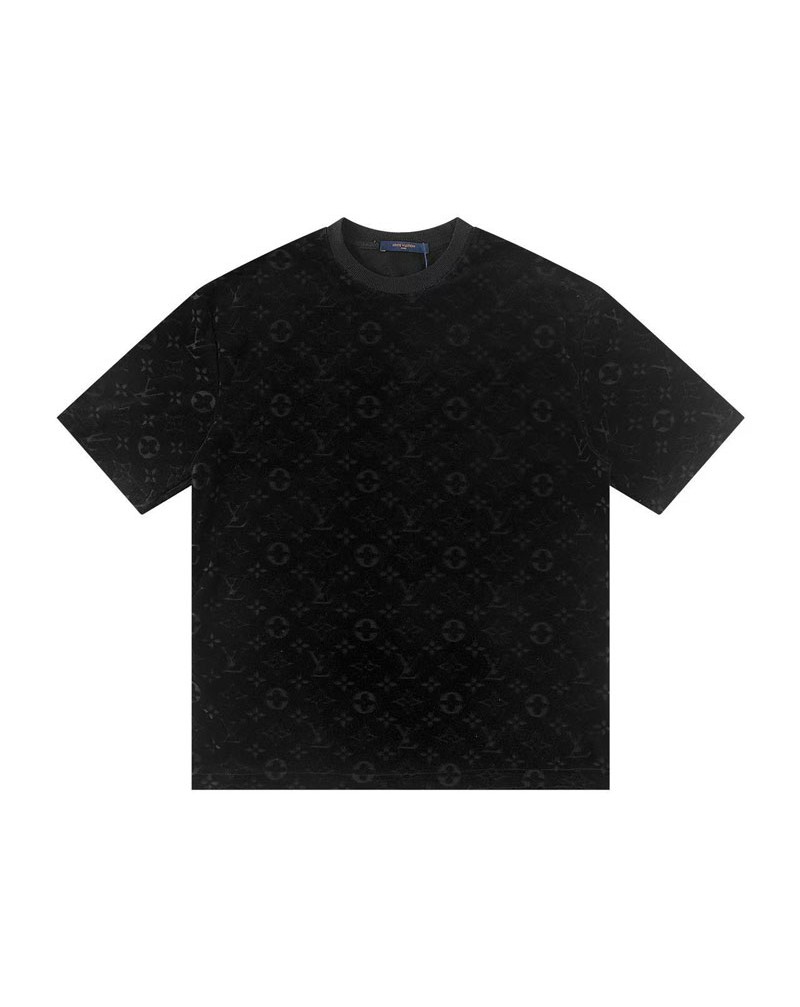ルイヴィトン  Tシャツハンド押す型モノグラムプリント男女向けソフト半袖