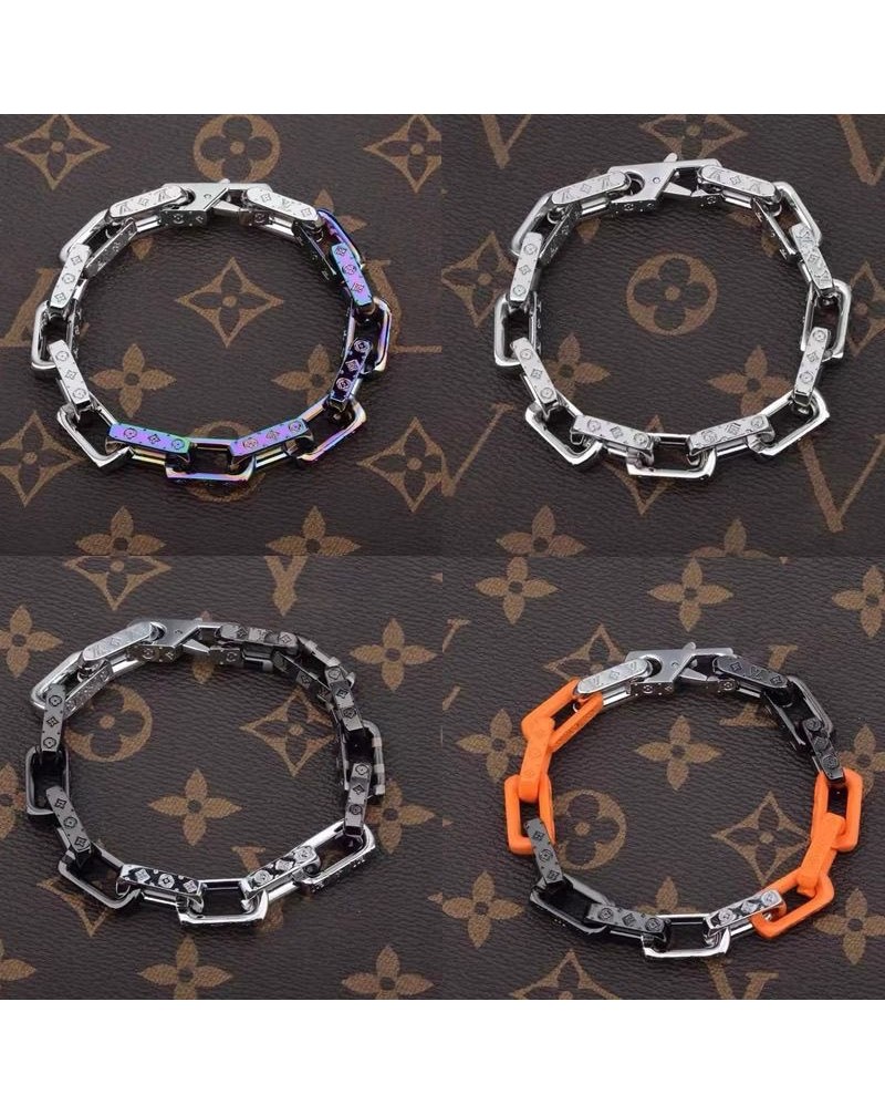 ルイヴィトン ブレスレット オシャレ 潮流個性ヒップホップ キューバブレスレット