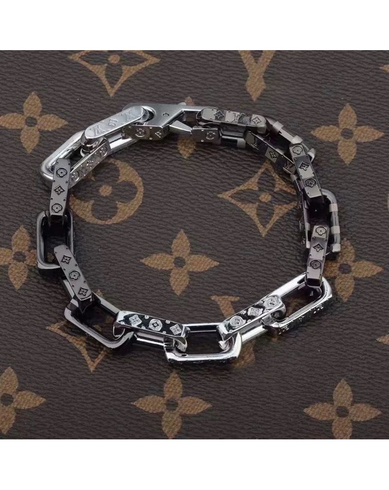 ルイヴィトン ブレスレット オシャレ 潮流個性ヒップホップ キューバブレスレット