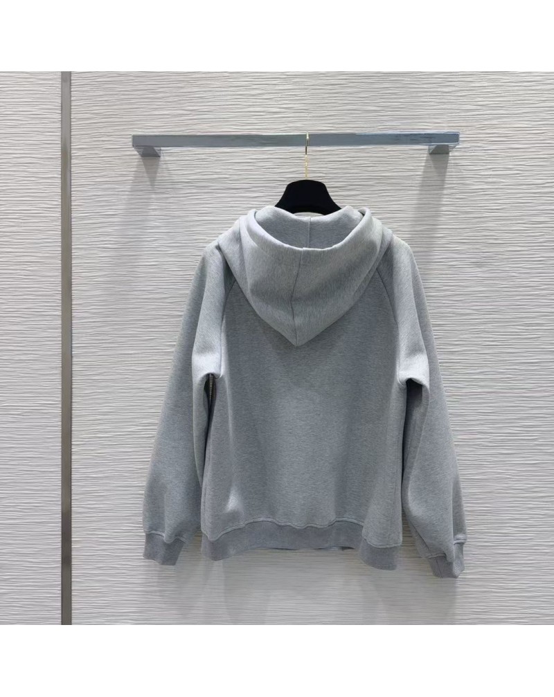 プラダ アップセットフード付きオシャレシンプルスウェットコートパンツ上下セット女性