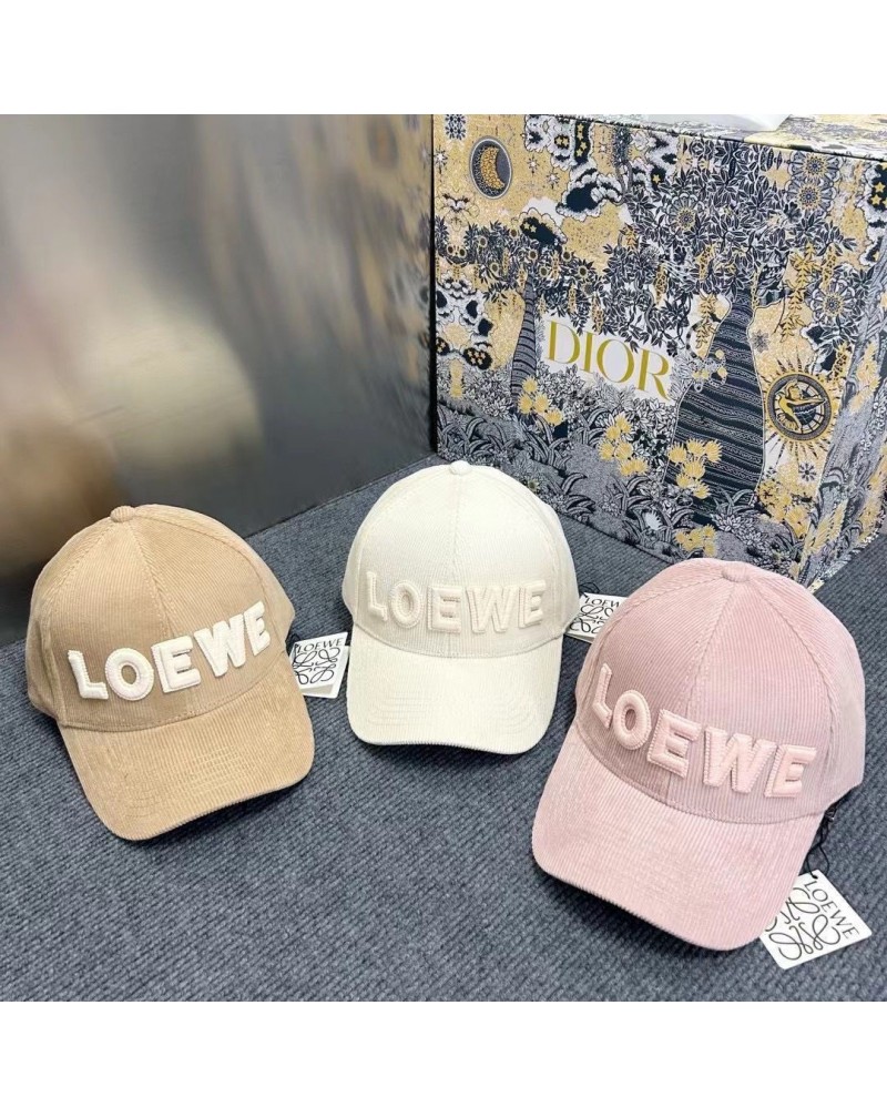 ロエベ キャップ人気ブランド野球帽子立体的刺繍ロゴファッション感
