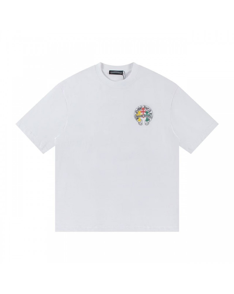 クロムハーツ Tシャツ短袖ペアお揃い 潮流個性 人気ブランドティシャツ半袖