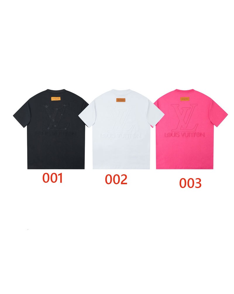 ルイヴィトン Tシャツ半袖 2025年新作超人気ティシャツ精緻刺繍コットン