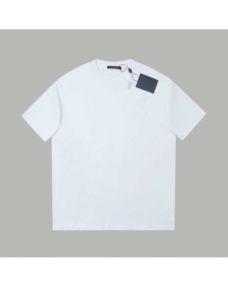 ルイヴィトン Tシャツ半袖 2025年新作超人気ティシャツ精緻刺繍コットン