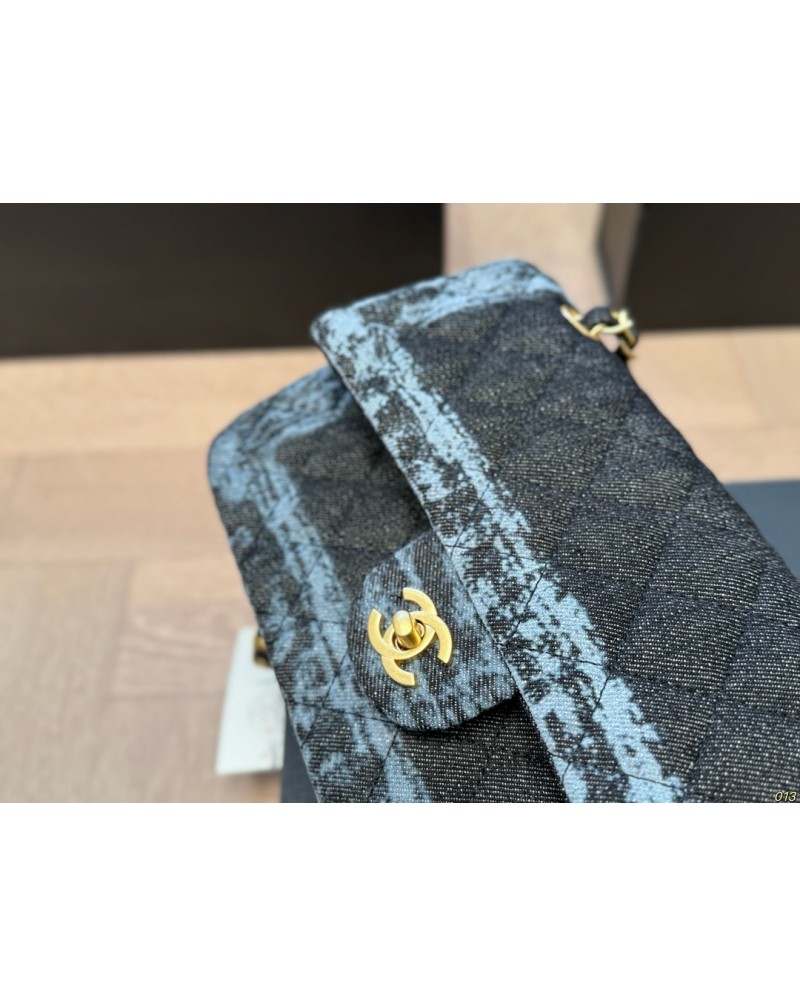 シャネル ショルダーバッグデニム製チェーン肩紐ファッション感女性カバン オシャレ小香風
