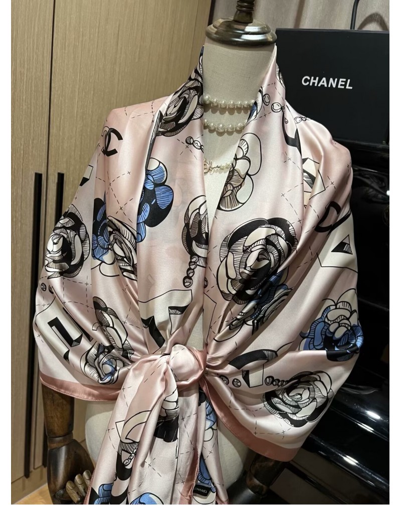 シャネル スカーフオシャレ 小香風柔らかいソフトスカーフ