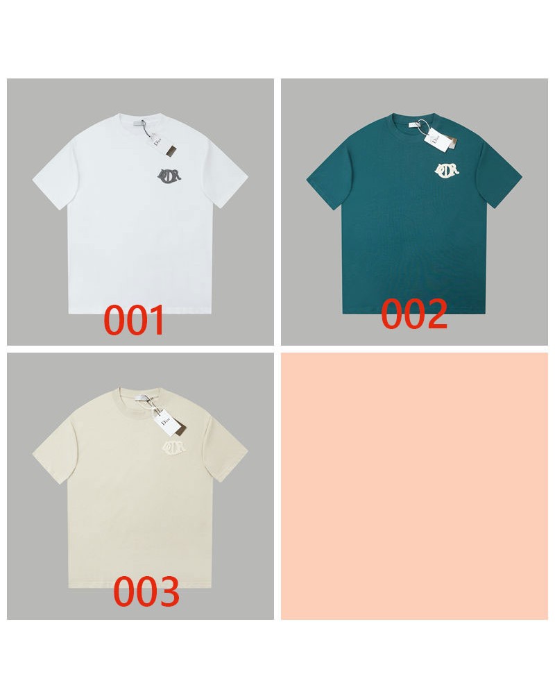 ディオール Tシャツ半袖簡約潮流 人気ブランドティシャツ男女兼用
