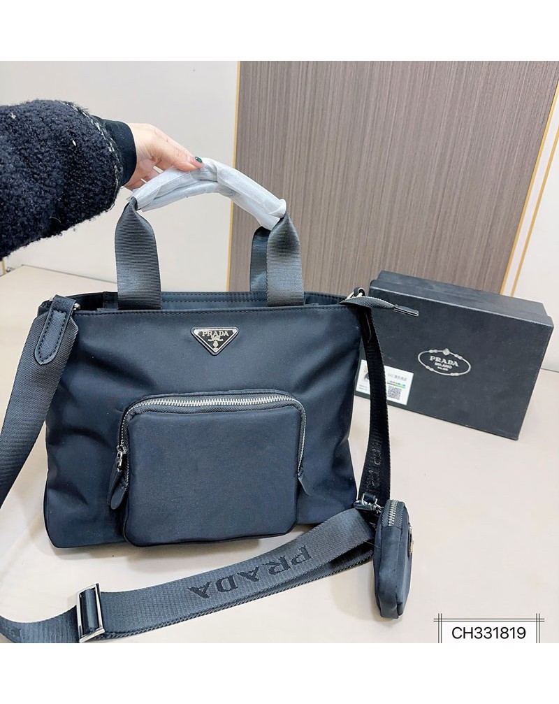 プラダ ショルダーバッグ超人気ファッションオシャレ簡約ハンドバッグポケット付き