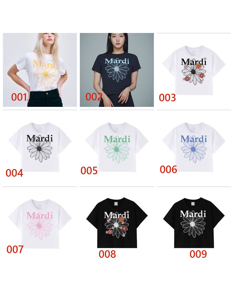 MARDI Tシャツ短袖個性潮流人気ブランドてシャツ韓国風