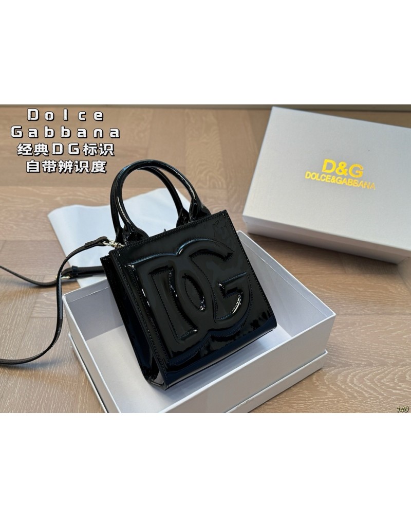 DGミニトートバッグオシャレ潮流エナメルドルチェ＆ガッバーナショルダーバッグ人気