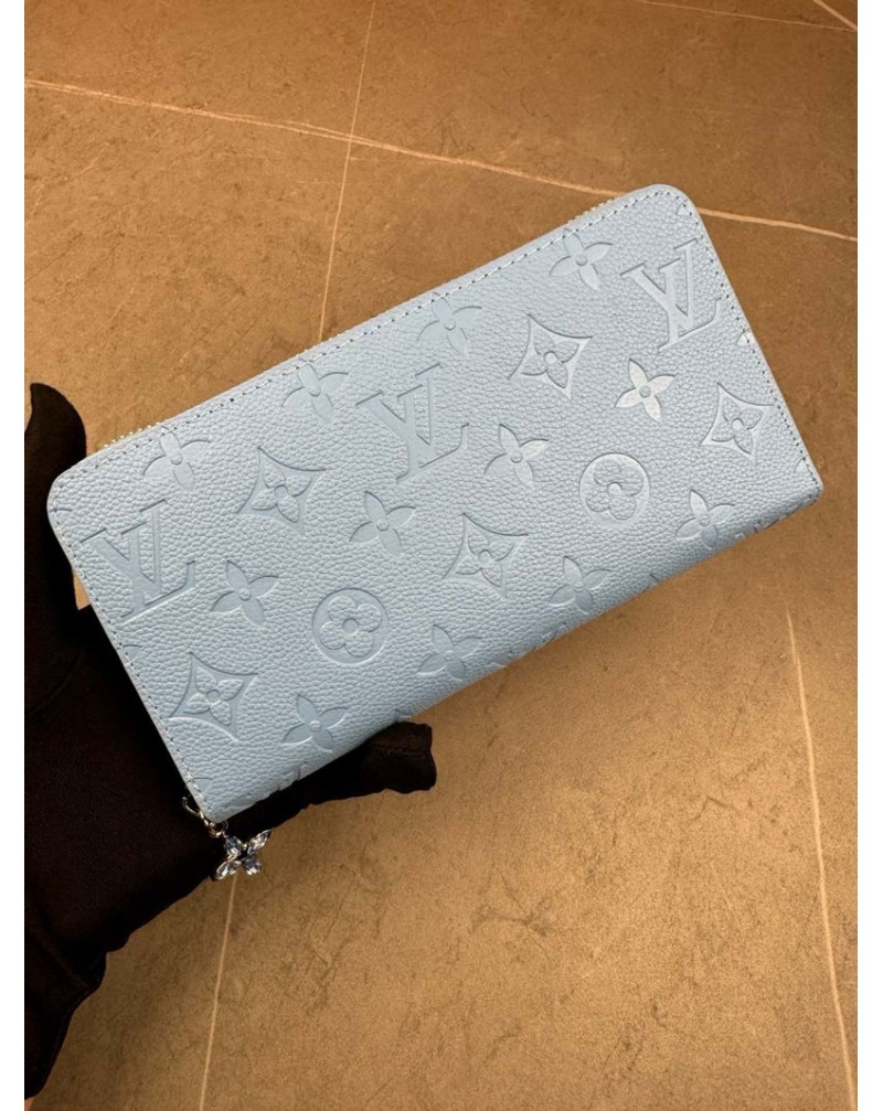 ルイヴィトン 長財布革製ファスナーペンダント付き財布ファッション人気