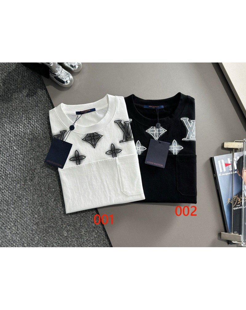 ルイヴィトン Tシャツ半袖コットン25ss新品ティシャツ半袖男女兼用爆人気オシャレ