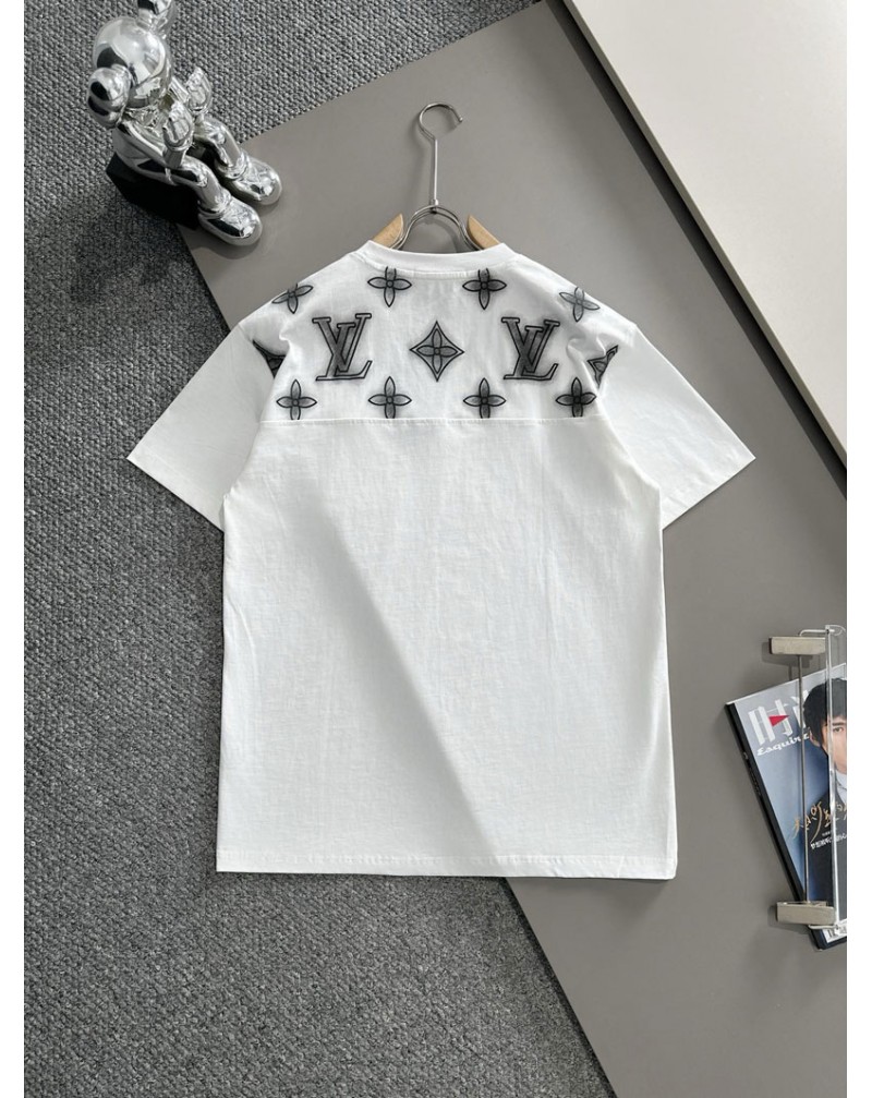 ルイヴィトン Tシャツ半袖コットン25ss新品ティシャツ半袖男女兼用爆人気オシャレ