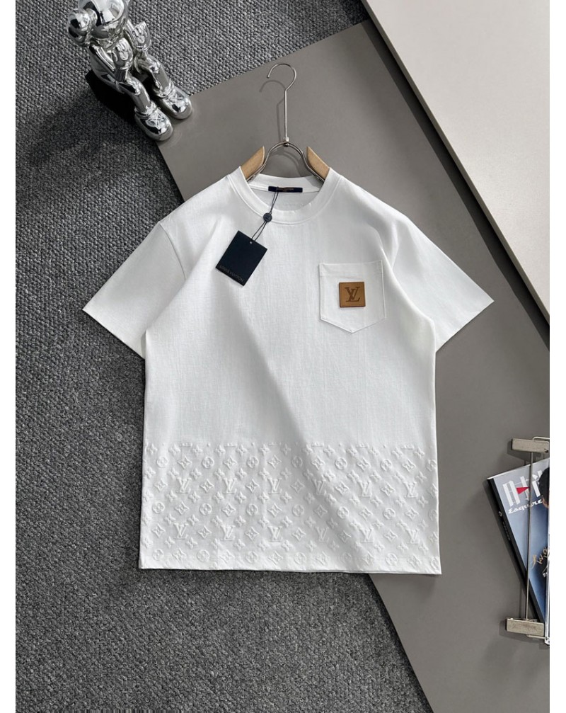 ルイヴィトン Tシャツ男女兼用ポケット付きオシャレ新作ティシャツ半袖