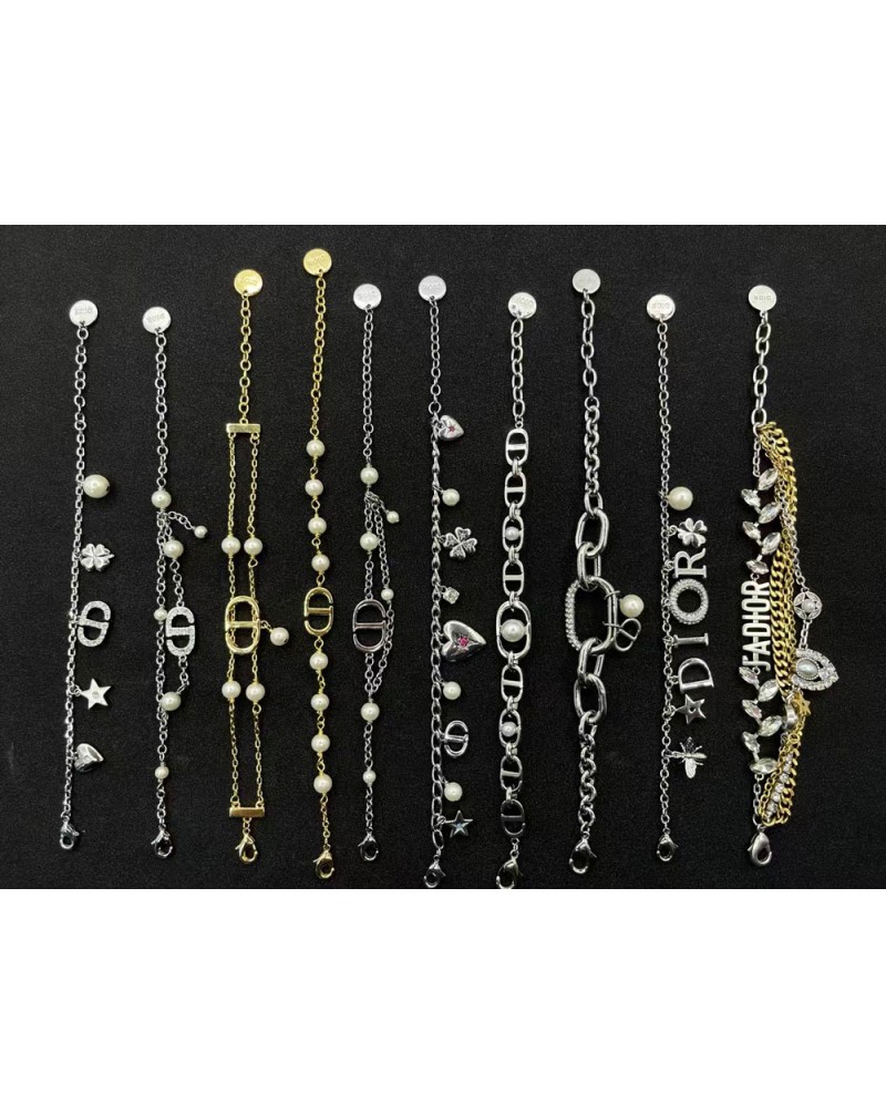 ディオール ブレスレットキラキラ真珠かわいいオシャレブレスレットスタイリッシュ