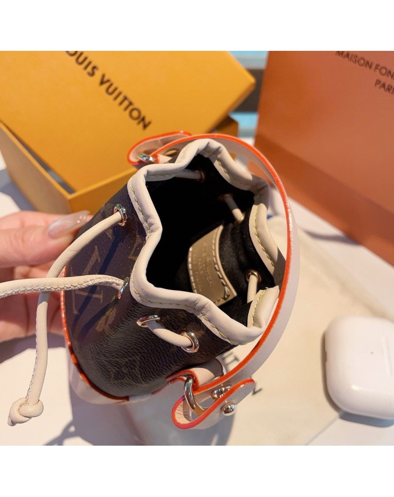 ルイヴィトン キーホルダーイヤホンケースairpods収納ケース可愛いMICRO NOE 飾り物オシャレ人気高品質