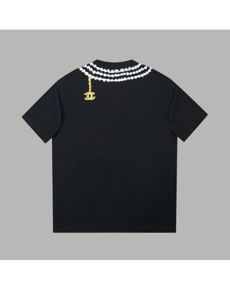 シャネル Tシャツ半袖小香風ペアお揃い個性ティシャツ短袖コットン肌に柔らかい