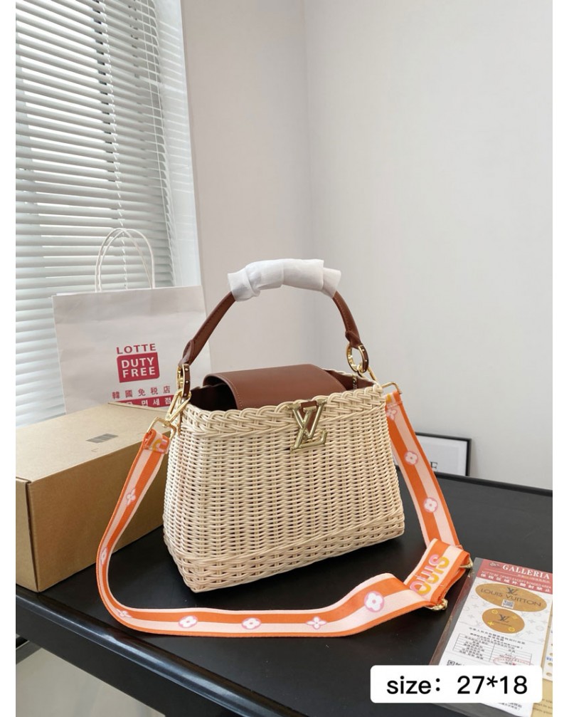 ルイヴィトン トートバッグ新品かわいいカゴバッグシンプルショルダーバッグオシャレ