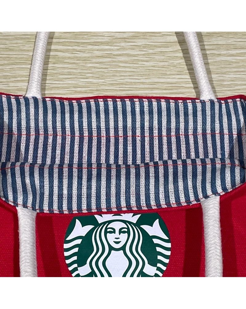 スターバックス ミニハンドバッグスターバックオシャレかわいいスキャンバス製小物収納携帯便利