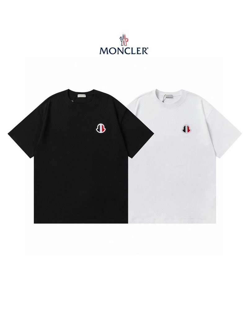 モンクレール Tシャツ半袖カジュアル人気ブランドティシャツ短袖男女兼用精緻刺繍