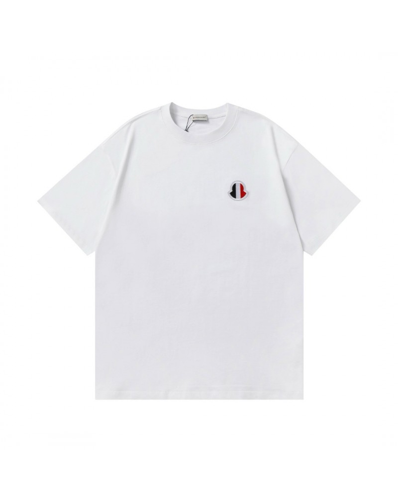モンクレール Tシャツ半袖カジュアル人気ブランドティシャツ短袖男女兼用精緻刺繍
