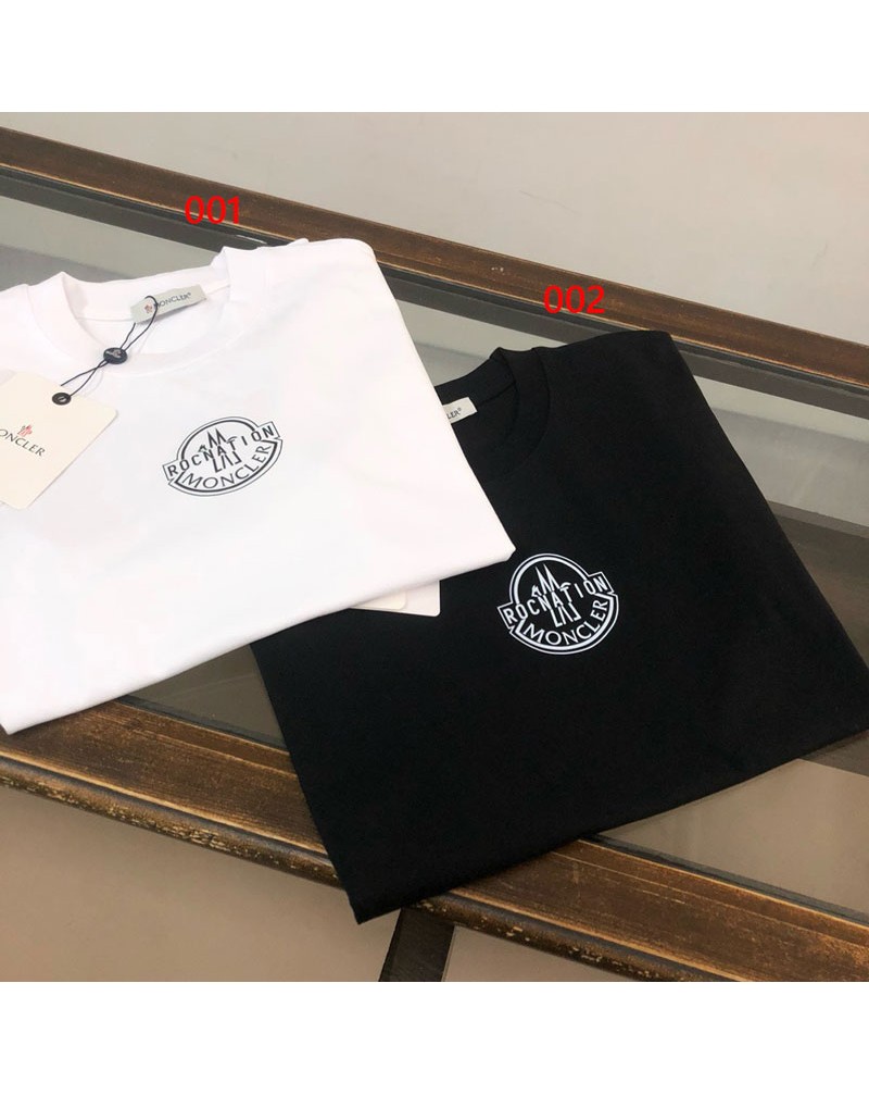モンクレール Tシャツ潮流半袖ペアお揃いティシャツ短袖コットン製トップス