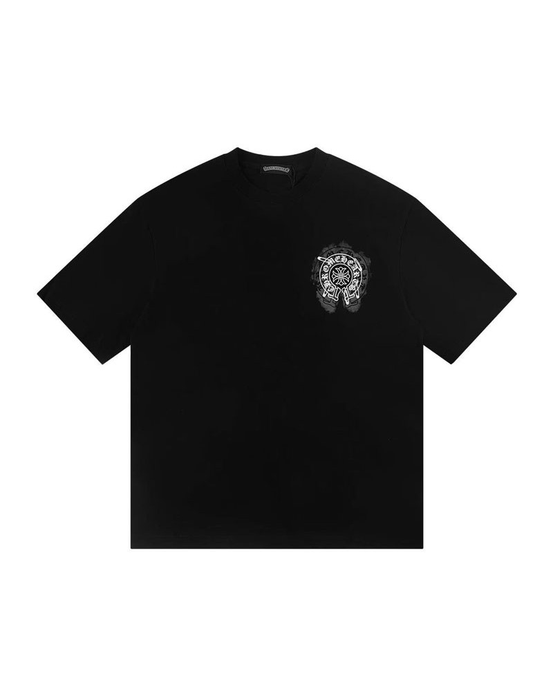 クロムハーツ Tシャツ潮流個性人気ブランド短袖メンズレディース兼用ティシャツコットン製