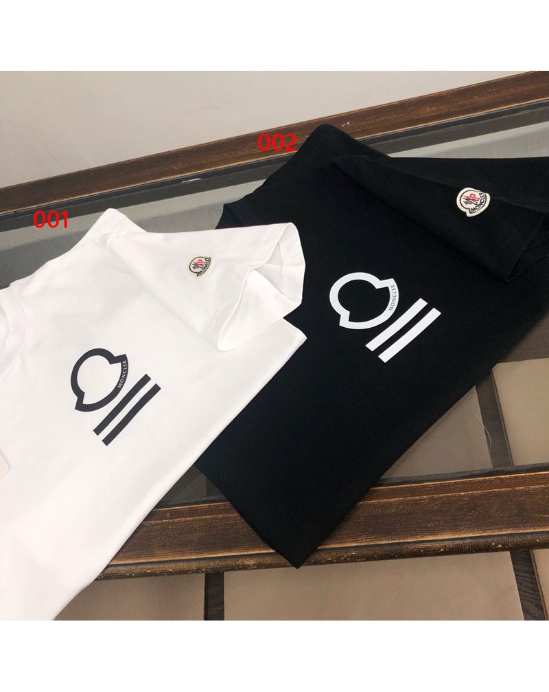 モンクレール Tシャツ短袖男女兼用コットンティシャツ夏ウェア短袖オシャレ