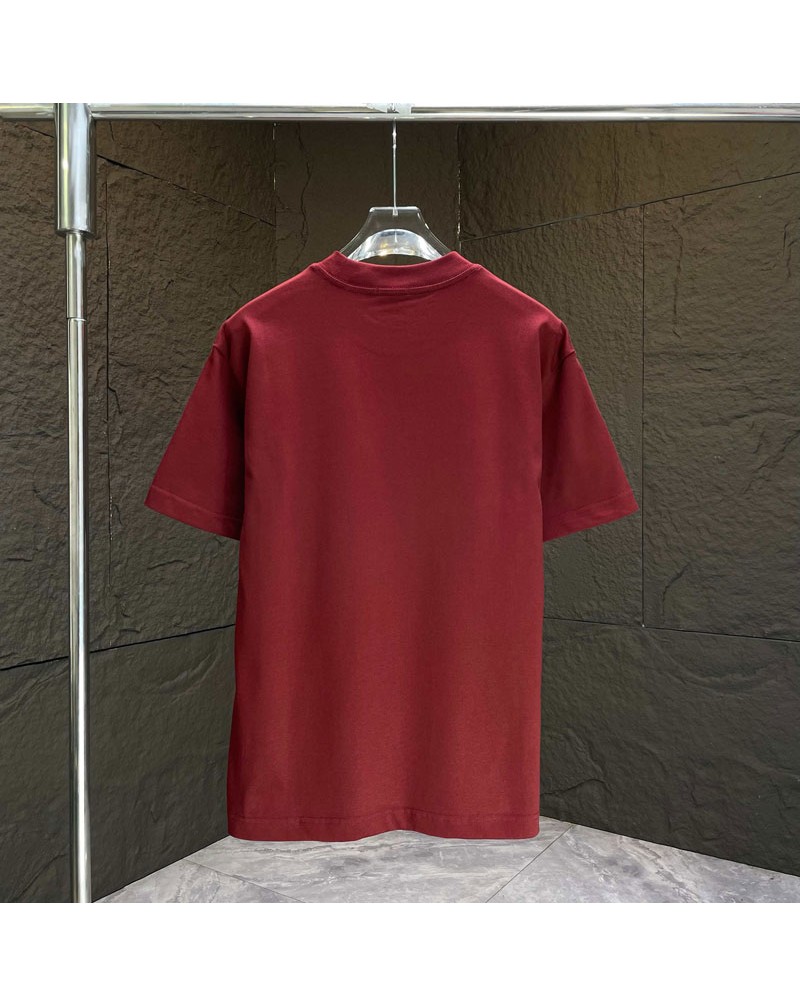 モンクレール  Tシャツ 潮流半袖男女兼用コットン製立体的シリコンロゴ付きティシャツ短袖