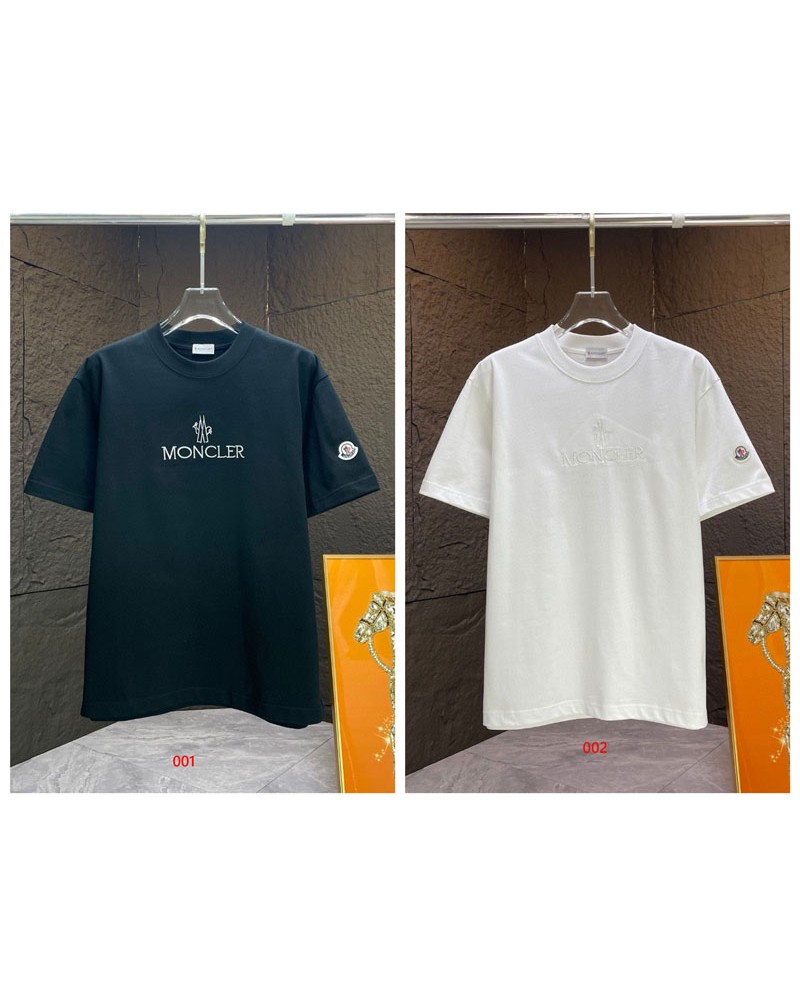 モンクレール Tシャツ短袖コットン精緻刺繍ティシャツトップス男女兼用