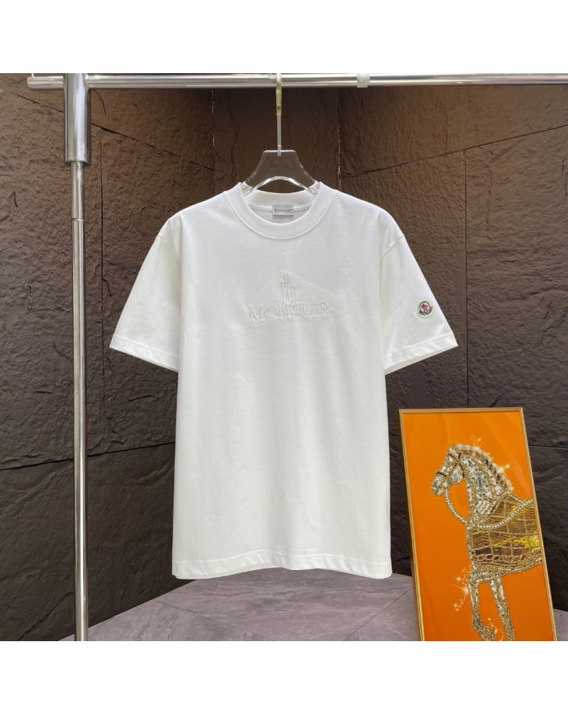 モンクレール Tシャツ短袖コットン精緻刺繍ティシャツトップス男女兼用
