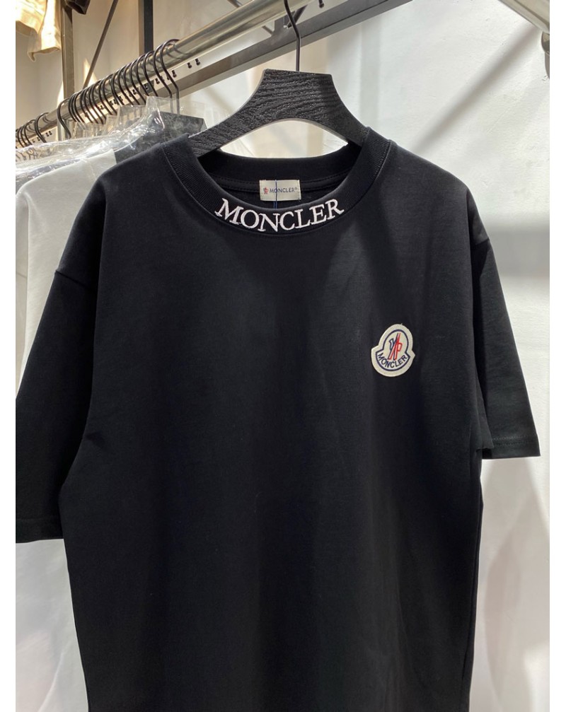 モンクレール  Tシャツ短袖潮流カジュアルティシャツコットン製精緻刺繍男女兼用