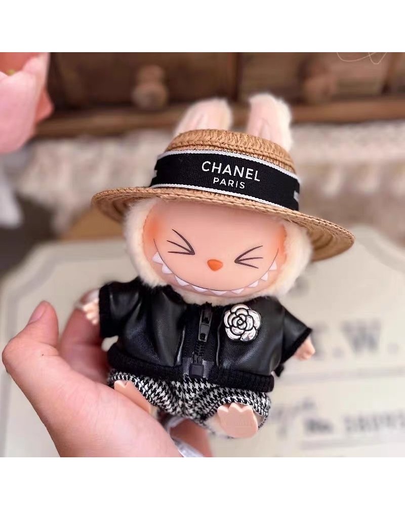 かわいい人形LABUBUのアクセサリーサイズ17cm 服帽子パンツカバンおしゃれ小香風(人形自体は含まれてない)
