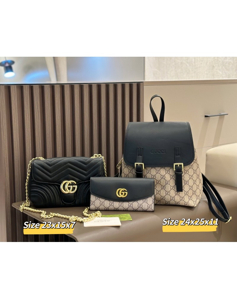 グッチ  バッグ財布三点セット人気ブランドカバンセット