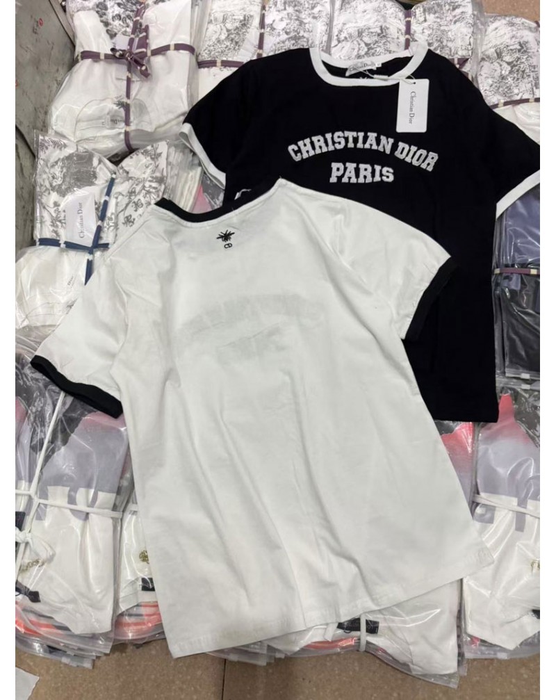 ディオール Tシャツ半袖オシャレカジュアル人気ティシャツトップス女性ウェア