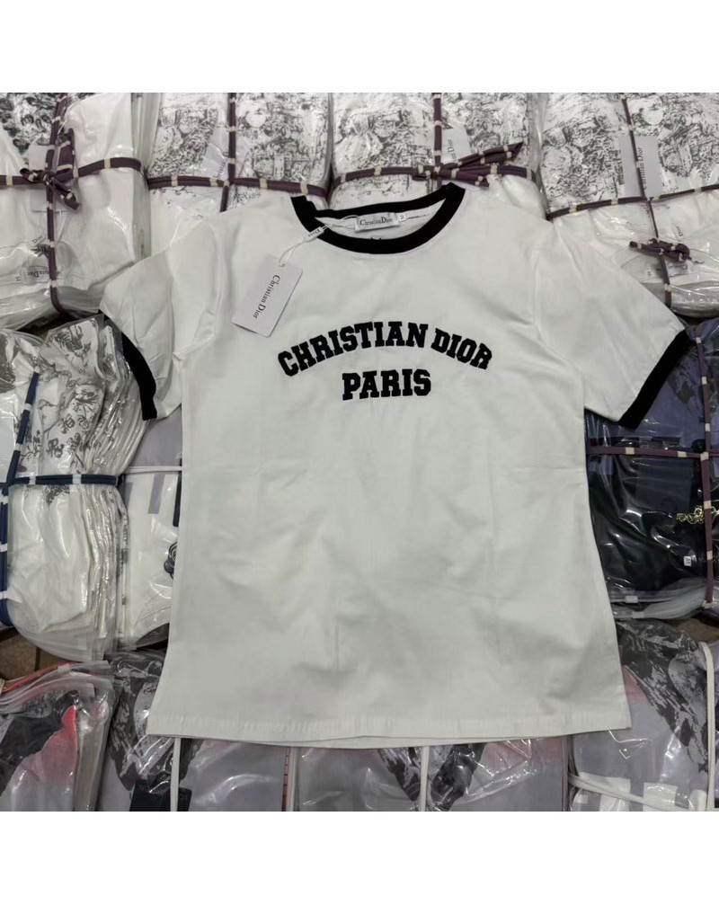 ディオール Tシャツ半袖オシャレカジュアル人気ティシャツトップス女性ウェア