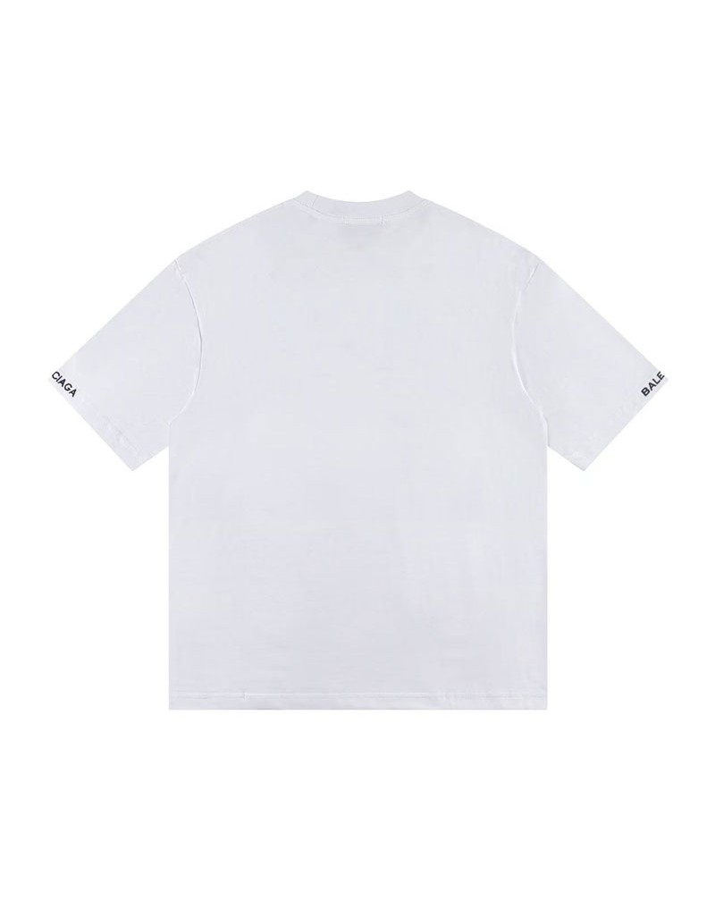 バレンシアガ Tシャツおしゃれ韓国風半袖男女兼用精緻刺繍ティシャツ短袖コットン製ソフト