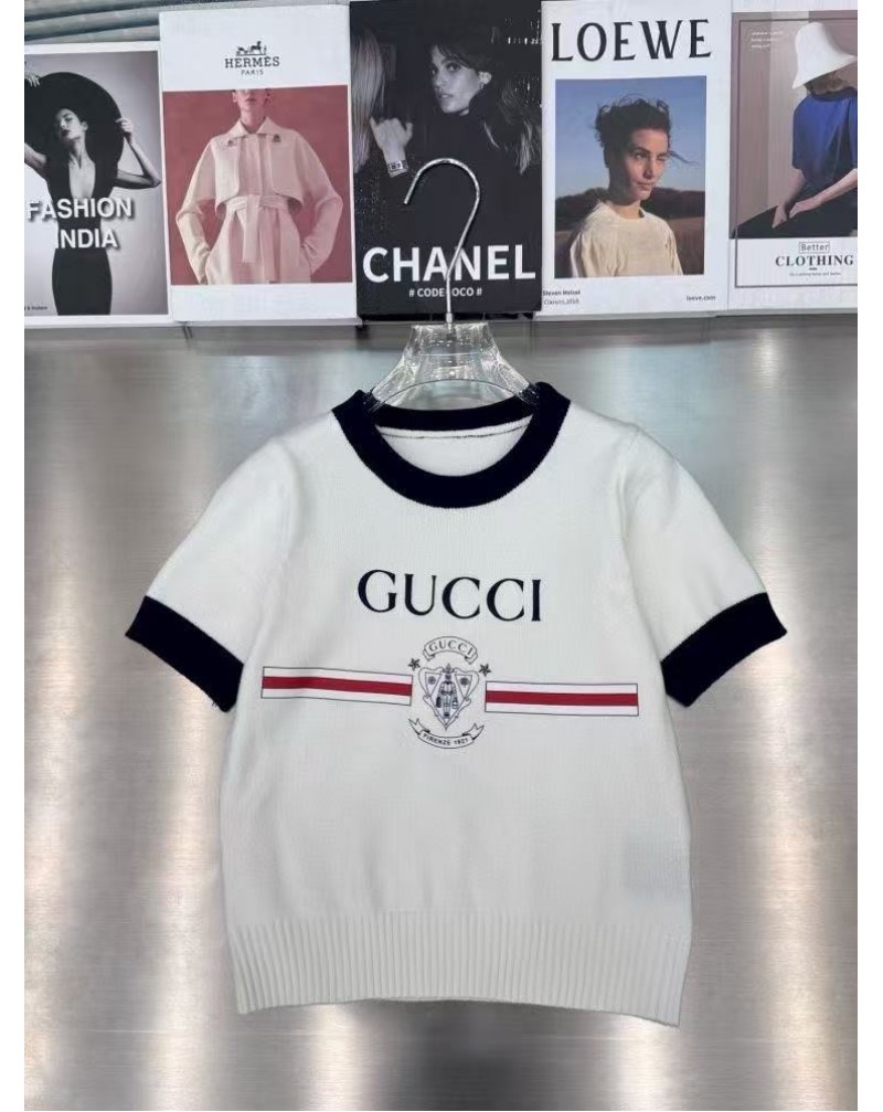 グッチ 半袖Tシャツニットトップスオシャレ洋服女性向け人気