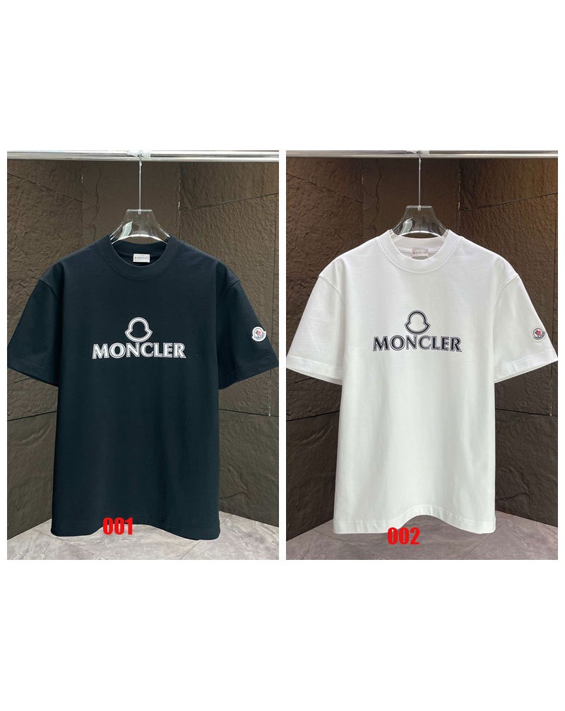 モンクレール Tシャツ短袖コットン製男女向けオシャレティシャツ半袖潮流人気売れ筋