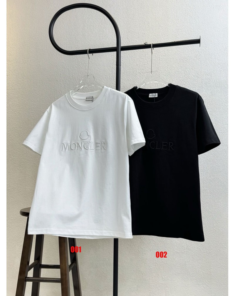 モンクレール  Tシャツ  ペアお揃いオシャレ潮流個性コットンティシャツ半袖精緻刺繍