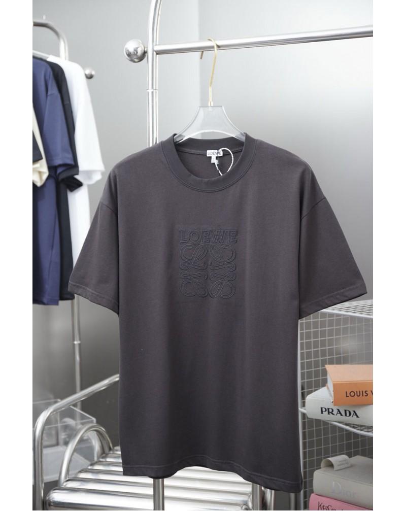 ロエベ Tシャツ短袖オシャレカジュアル精緻刺繍ティシャツ半袖高品質コットン製