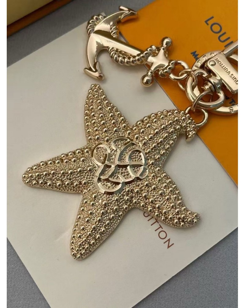 ルイヴィトン キーホルダーオシャレ可愛いヒトデペンダントキーリング