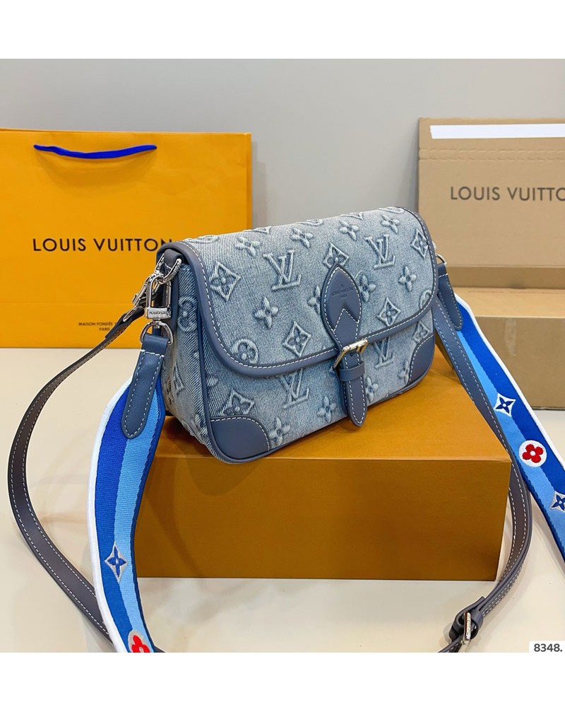 ルイヴィトン バッグオシャレデニム製人気ショルダーバッグ高品質精緻浮き彫りモノグラム