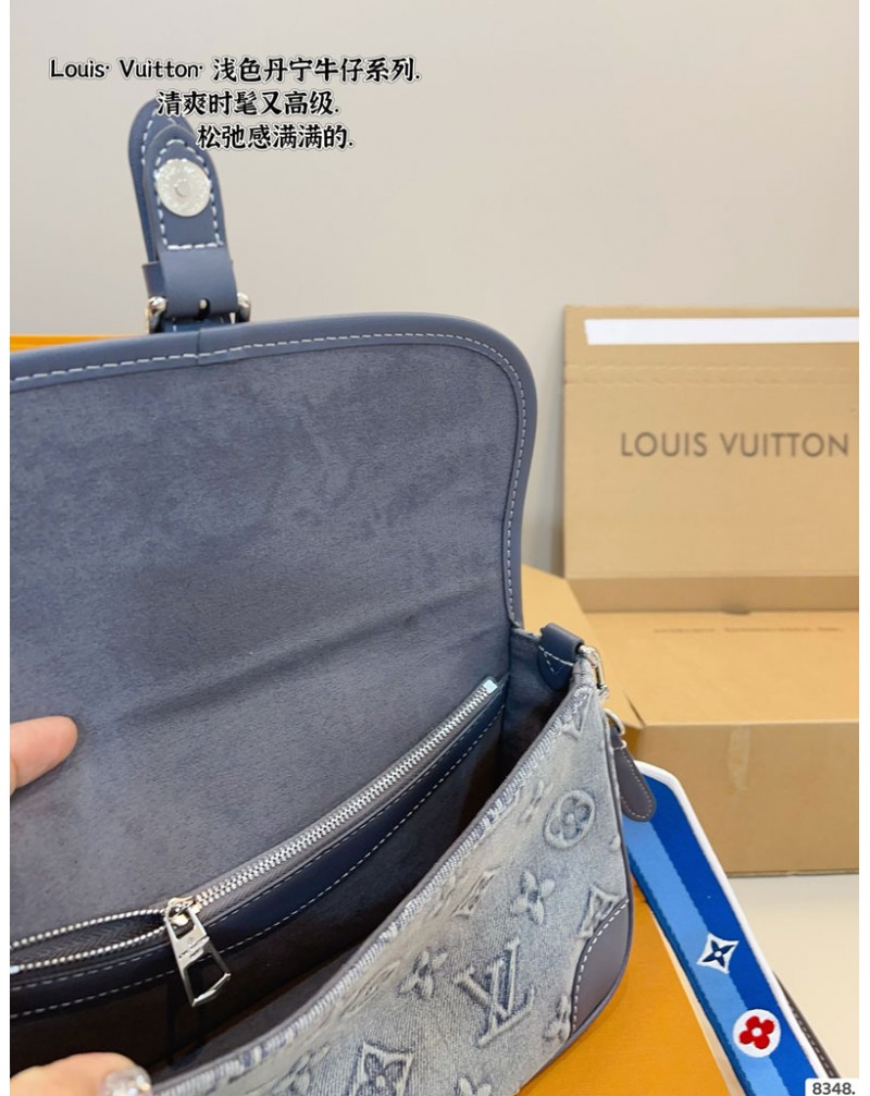 ルイヴィトン バッグオシャレデニム製人気ショルダーバッグ高品質精緻浮き彫りモノグラム