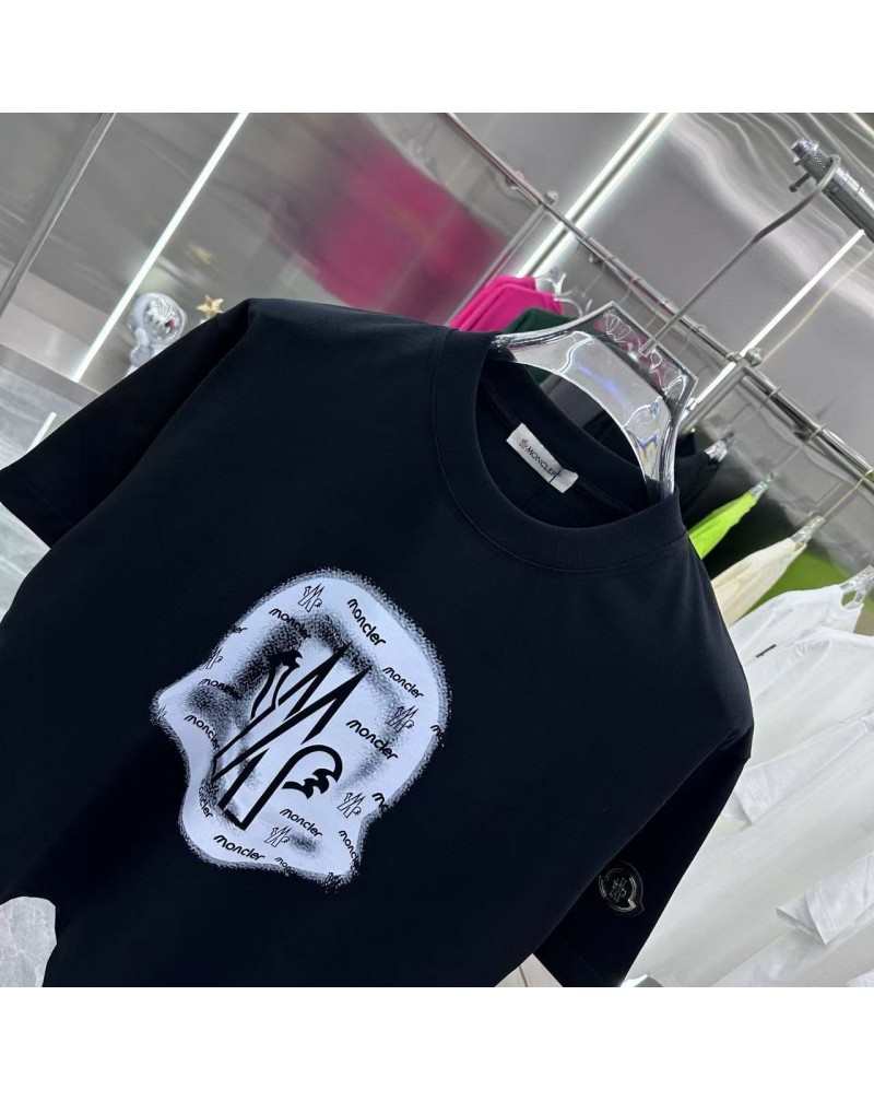 モンクレール tシャツ短袖人気コットン製半袖男女向けトップス潮流オシャレ