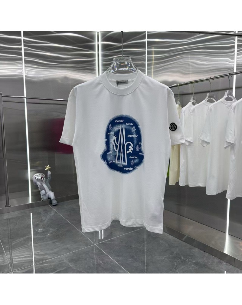 モンクレール tシャツ短袖人気コットン製半袖男女向けトップス潮流オシャレ