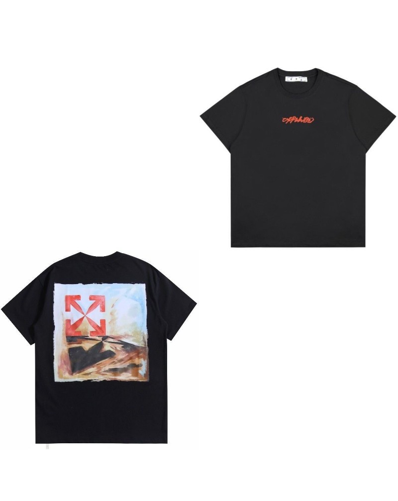 オーフホワイト tシャツ短袖カジュアル人気半袖オシャレプリント付き男女向け