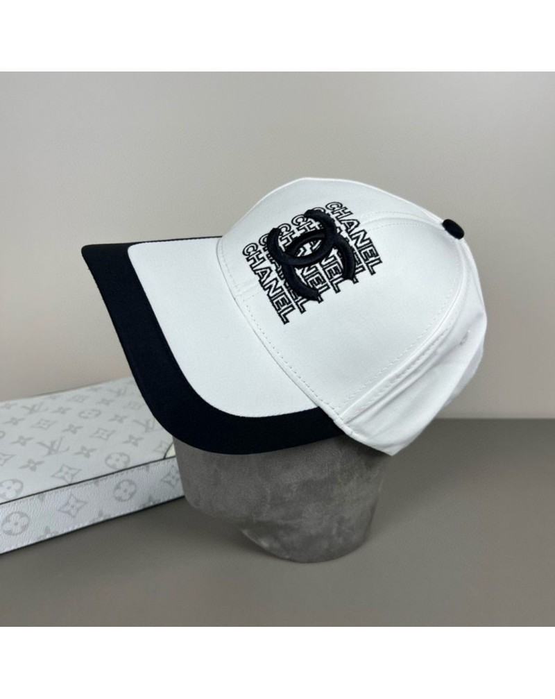シャネル 野球帽子男女向け人気オシャレ小香風キャップ精緻刺繍ハットサイズ調節可能